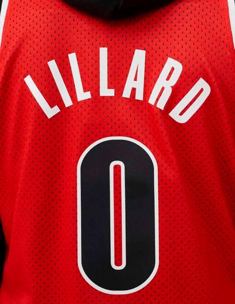 T-shirt MITCHELL & NESS portland trail blazers lillard swingman light gold